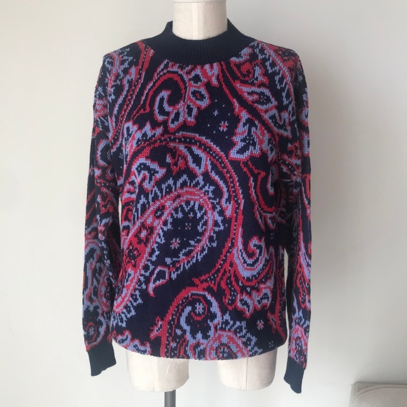 Courtney's Closet Paisley Print Sweater - Picture 1 of 4